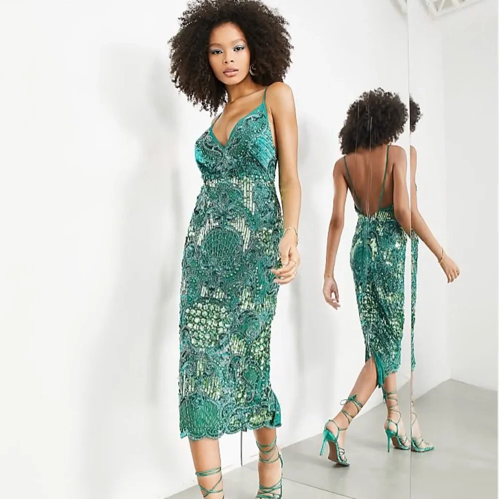 Beaded evening dress ASOS - Picture 3 of 4